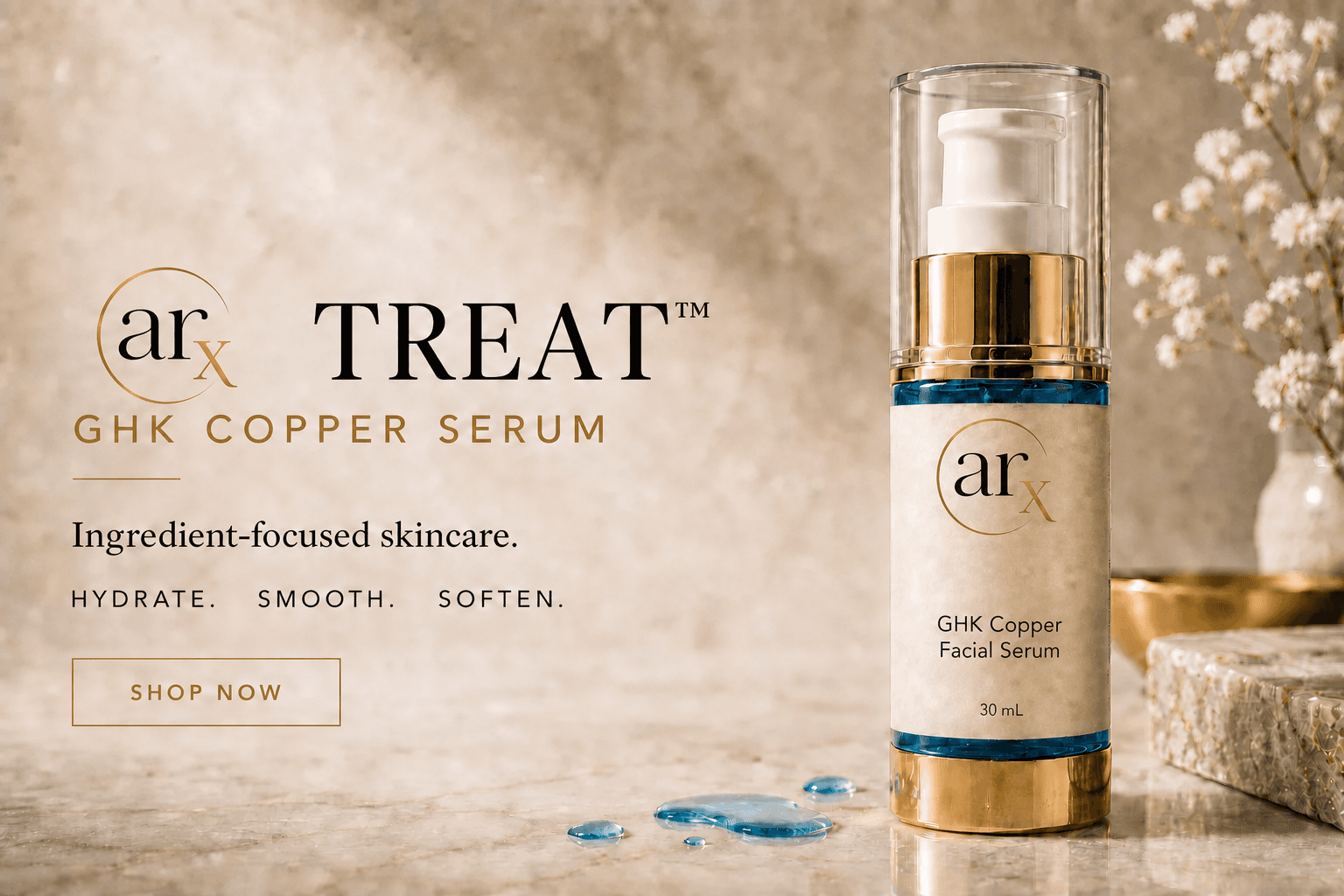 ARx TREAT blue GHK Copper Serum bottle